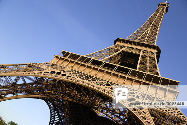 France  Paris  Eiffel Tower  low angle view