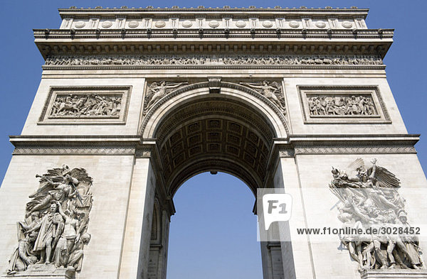 Frankreich  Paris  Arc de Triomphe  Tiefblick