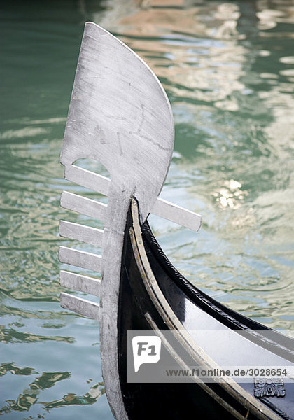 Italy  Venice  Gondola  Bow  close up