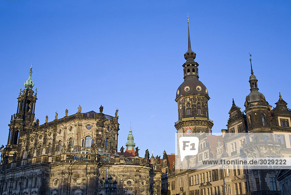 Germany  Dresden  Hofkirche  Castle and Tower