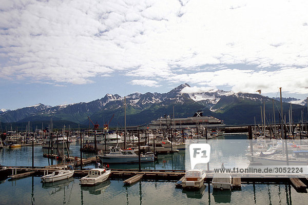 USA  Alaska  Seward  fishing boats