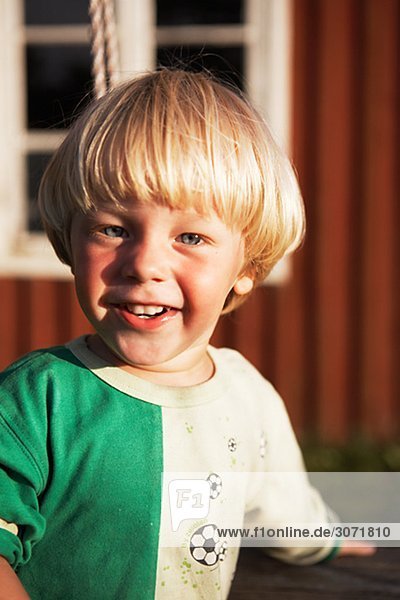 blond Junge - Person skandinavisch Sonne