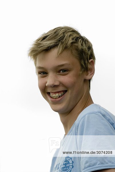 Portrait of a teenage boy  Sweden.