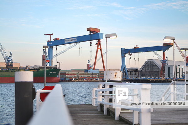 HDW Werft  Kiel  Schleswig-Holstein  Deutschland
