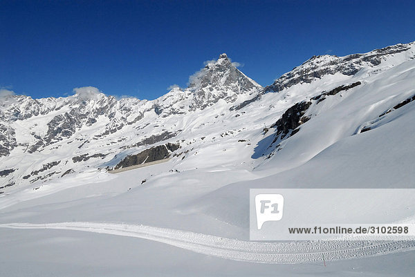 Italy  Aosta Valley  Cervinia  the Matterhorn