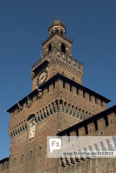 Italien  Lombardei  Mailand  Castello Sforzesco
