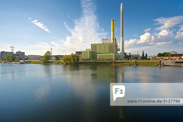 Kraftwerk in Wiesbaden  Deutschland