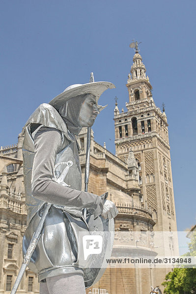 Kathedrale und Giralda  Sevilla  Andalusien  Spanien