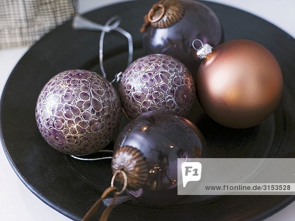 Glass Christmas baubles