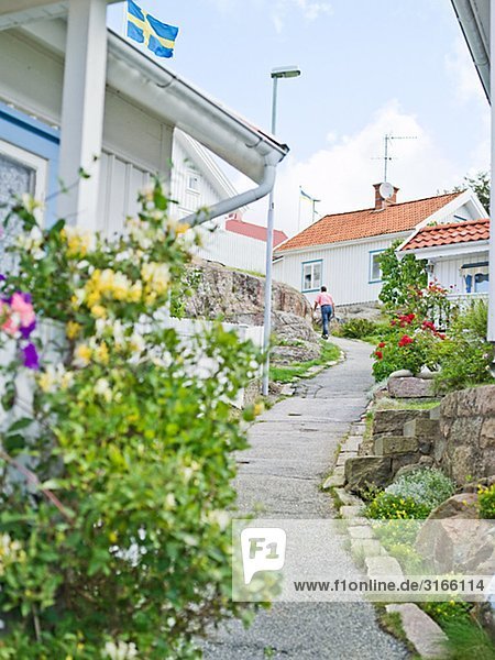klein Gasse Stadt Bohuslän