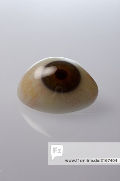 An artificial eye.