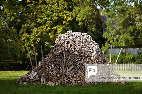 A stack of wood  Sweden.