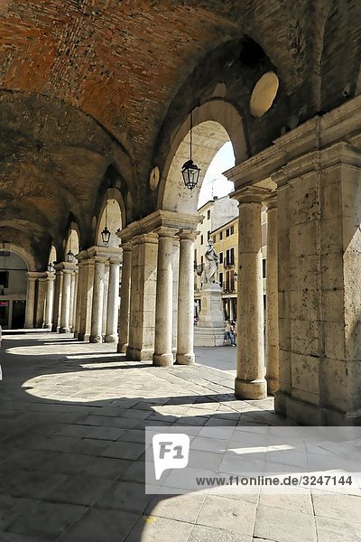 Columns of the basilica  Vicenza  Venetia  Italy