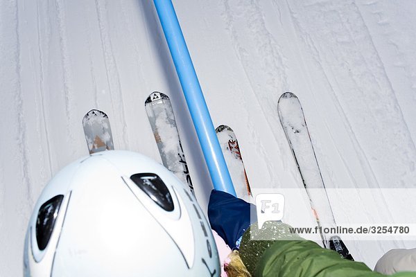 Skilift Nahaufnahme Schweden.