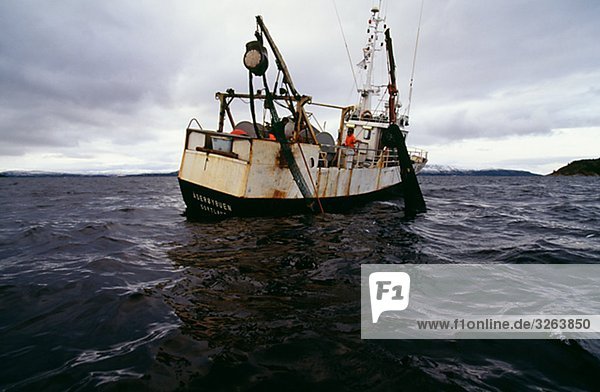 Ein Fischerboot  Norwegen.