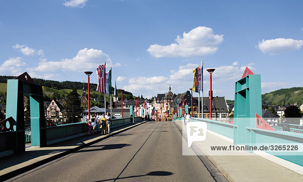 Germany  Rhineland-Palatinate  Traben-Trarbach  Moselle Bridge