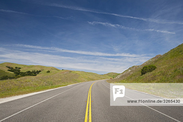 USA  California  Deserted highway