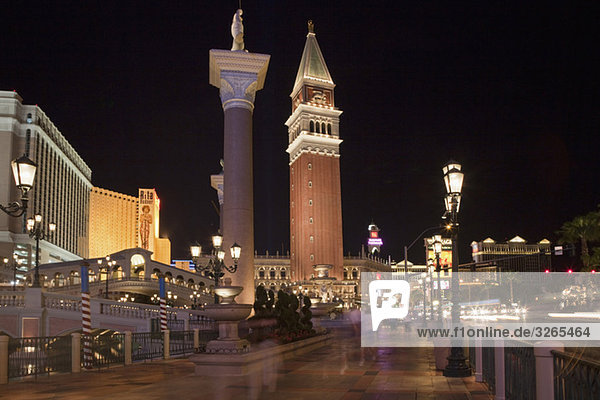 USA  Las Vegas  Hotel Venetian at night