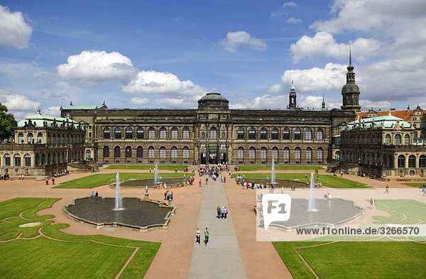 Germany  Saxony  Dresden  Zwinger palace with palace garden