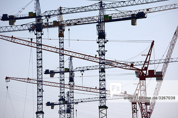 Germany  Hamburg  Construction Cranes