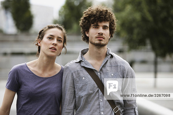 Germany  Berlin  Young couple  portrait