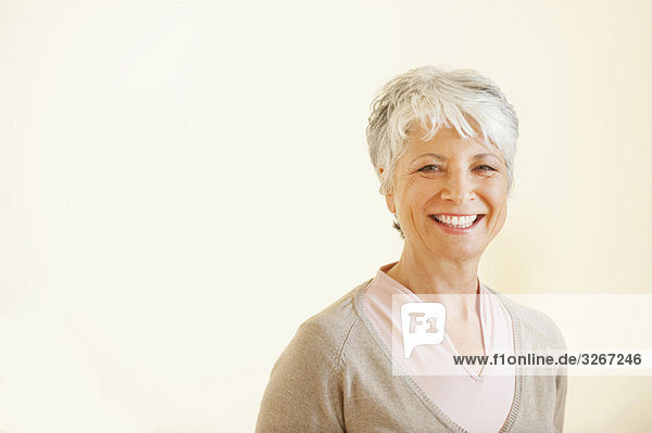 Senior woman smiling  portrait
