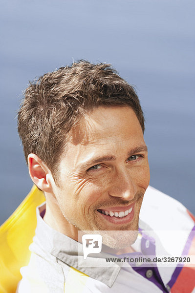 Italy  South Tyrol  Portrait of a man  smiling  close-up