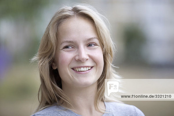 A woman smiling  portrait