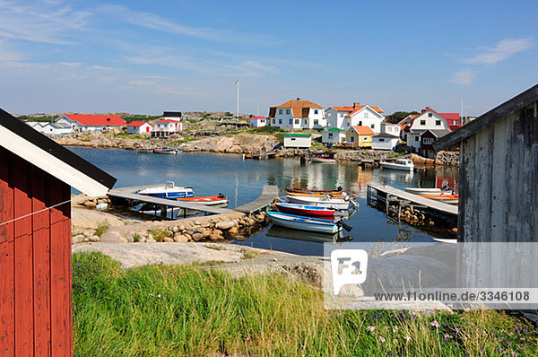 Houses in the archipelago  Sweden.
