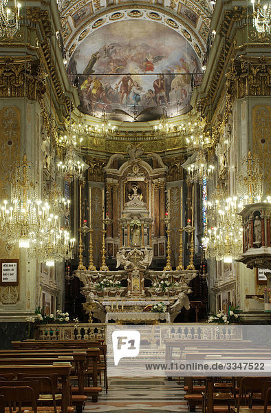 Rose Italien Altar Basilika Ligurien Santa Margherita Ligure