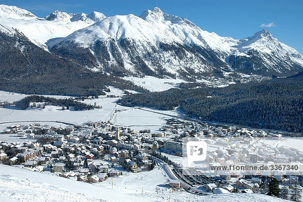 Landschaftlich schön landschaftlich reizvoll Berg Winter Landschaft Ignoranz Alpen Kanton Graubünden Schnee schweizerisch Schweiz