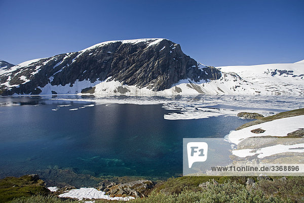 Vogelperspektive Blick Auf Berge Und Meer Lofoten Norwegen