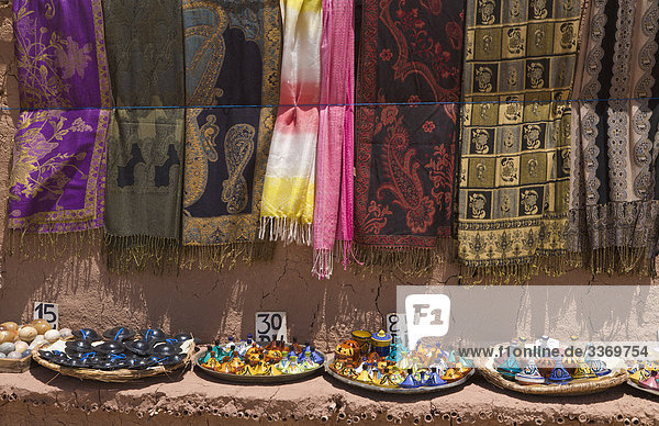 Shop in Ait Ben Haddou Kasbah  Ouarzazate  Marokko
