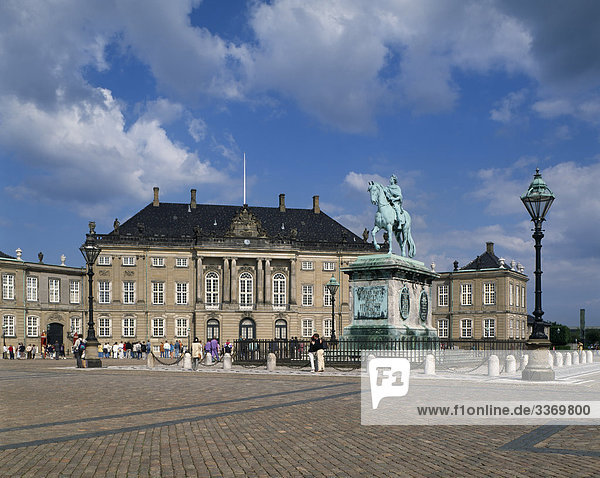Amalienborg Palast  Kopenhagen  Dänemark