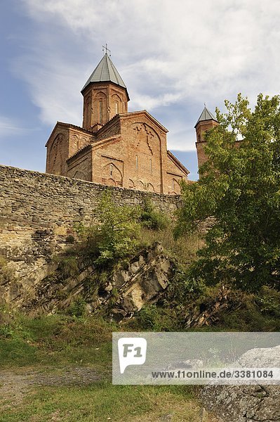Festung und Kloster Gremi  Kachetien  Georgien  Flachwinkelansicht