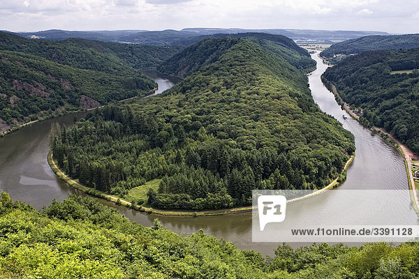 Fluss Saar  Saarland  Deutschland