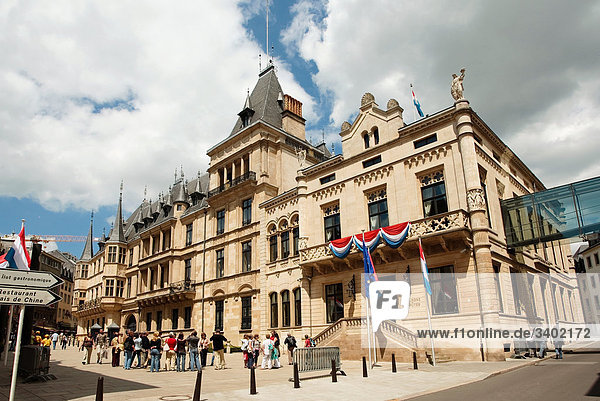 Großherzogliches Palais und Abgeordnetenhaus  Luxemburg  Europa