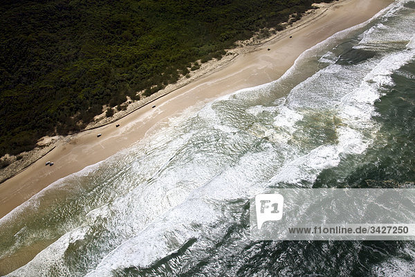 Küste von Fraser Island  Australien  Luftbild