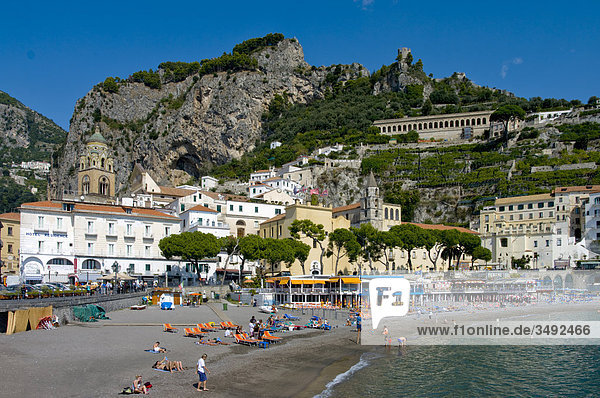 Beach  Amalfi  Campania  Italy  Europe