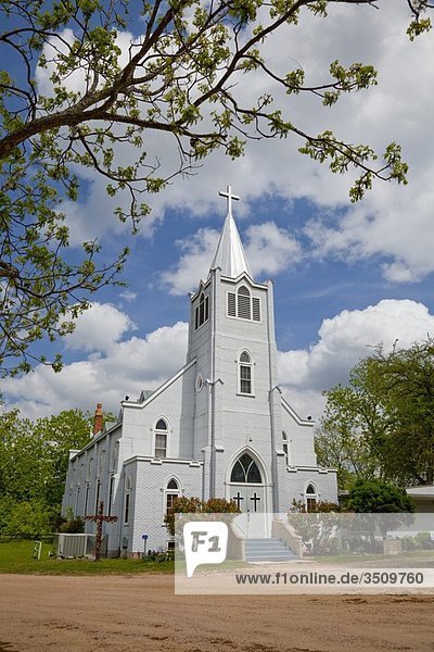 The Trinity Lutheran Church near the Lyndon Bains Johnson National Historic Park  Texas  USA