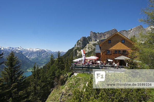 Erfurter Hütte  Rofangebirge  Tirol  Österreich  Europa