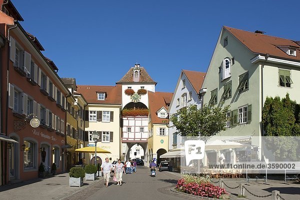 Stadttor  Meersburg  Baden-Württemberg  Deutschland  Europa