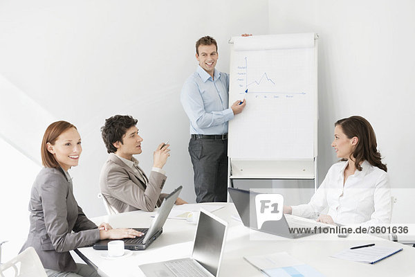 Businessman giving presentation in a meeting