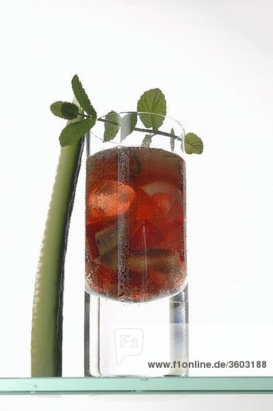 Pimm's with cucumber