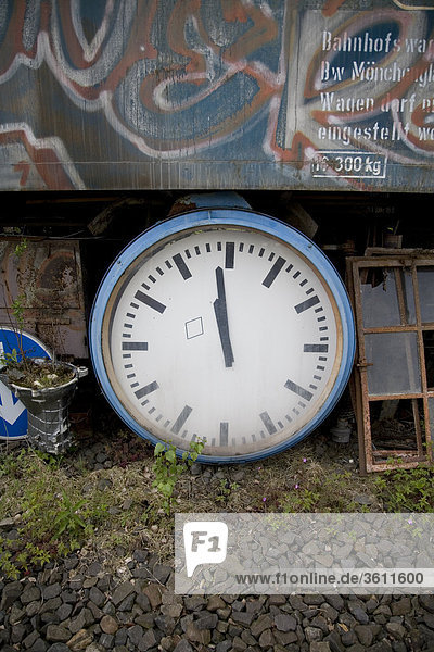 Old station clock