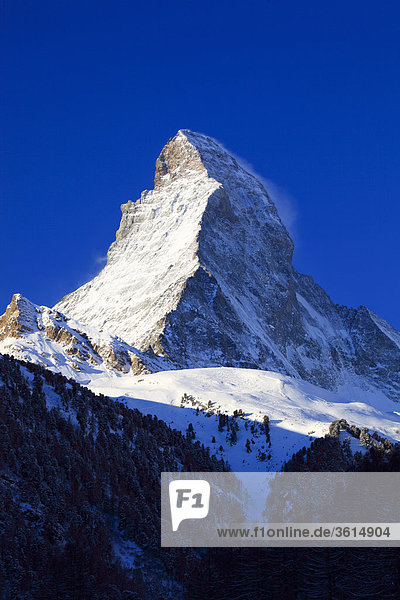 Matterhorn - 4477 m  Zermatt  Wallis  Schweiz