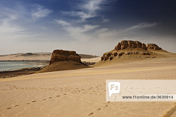 Landschaft im Wadi El-Rayan  Libysche Wüste  Ägypten