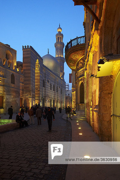 Komplex Madrasah Mausoleum und Moschee  Kairo  Ägypten