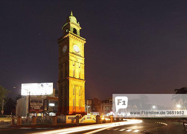 Uhrturm von 1927  Mysore  Maisur  Karnataka  Südindien  Indien  Südasien  Asien