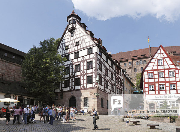 Pilatushaus  Beim Tiergärtnertor  Nürnberg  Mittelfranken  Franken  Bayern  Deutschland  Europa